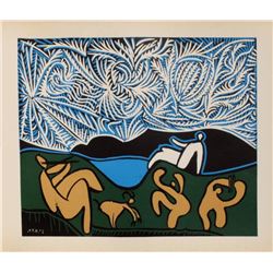 Pablo Picasso- Linocut "LC - Bacchanale III"