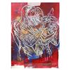Image 1 : Mark Kostabi "Celebrating The Infinite" Hand Signed Original Artwork with COA.