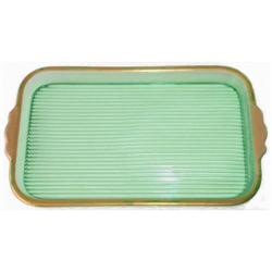 Paden City Green Depression Glass Vanity Tray #859663