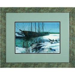 R. MacIssac ORIGINAL watercolor The Ship Framed #866937