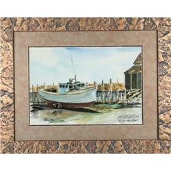 Robert MacIssac White Head Cove Watercolor #866941