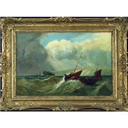 Sea storm by Jessie Ball ORIGINAL oil painting #866957