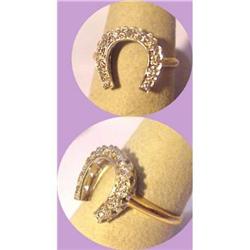 14 Kt. Yellow & White Gold DIAMOND HORSESHOE #883704