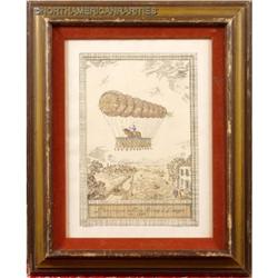 Orig Lithographs,  Framed Hand-Colored BALLOONS #883714