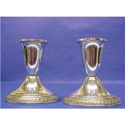 Pair of Sterling CANDLESTICKS #883842