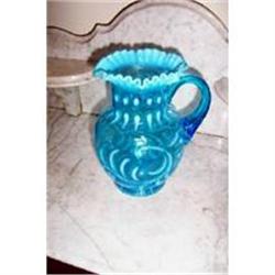 Blue  Glass Pitcher #884728