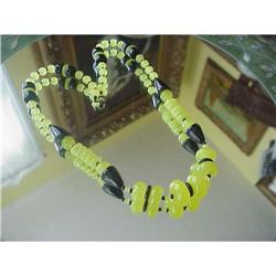 VINTAGE 1930s ART DECO GLASS NECKLACE #884733