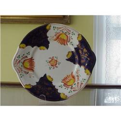 LOVELY  GAUDY WELSH Cakeplate Tulip #884748