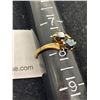 Image 2 : Nice 10k Gold and Double Black Alaska Diamond Ring