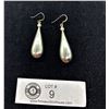 Image 1 : A Large Pair of Sterling Teardrop Earrings