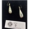 Image 2 : A Large Pair of Sterling Teardrop Earrings