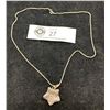 Image 1 : Sterling Mesh Star On Italian Sterling Box Link Chain