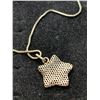 Image 2 : Sterling Mesh Star On Italian Sterling Box Link Chain