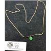 Image 1 : Nice 4 Leaf Clover Enamel & Sterling Necklace