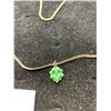 Image 2 : Nice 4 Leaf Clover Enamel & Sterling Necklace