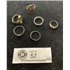 Image 1 : 6 Rings Most Marked Sterling ( Some Stones Missing)
