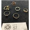 Image 2 : 6 Rings Most Marked Sterling ( Some Stones Missing)