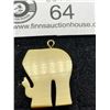 Image 3 : Old Ivory Pendant with Gold Hoop