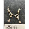 Image 2 : Nice Pair of Sterling nd Moonstone Earrings