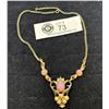 Image 1 : 1940's Anthony Originals Necklace with Faux Opal
