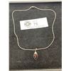 Image 1 : A Very Nice Sterling and Black Alaska Diamond Necklace and Earrings