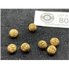 Image 2 : 7 Silver Gilt Filigree Brads 1920's-1930's