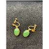 Image 2 : A Good Pair of Antique Jade Drop Earrings