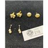 Image 1 : 3 Pairs of Good Quality Faux Pearl Earrings