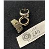 Image 2 : 3 Heavy Silver Metal Rings