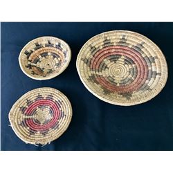 Group of Three Navajo Baskets
