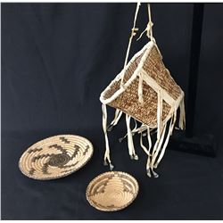 Two Pima and One Apache Baskets