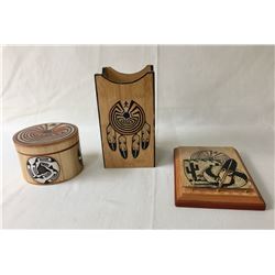 Group of Handmade Hopi Items by John David Sr.