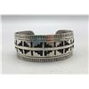 Image 1 : Sterling Silver Overlay Bracelet With Rug Pattern