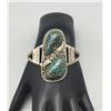 Image 6 : Vintage Two Stone Spiderweb Turquoise Bracelet