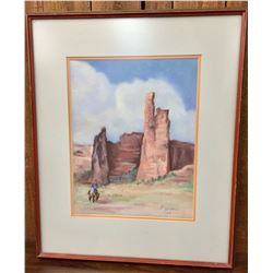 Original Watercolor Signed P. Young