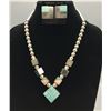 Image 10 : Turquoise Inlay Necklace Set by Ray Tracy