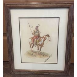 Signed Olaf Wieghorst Print