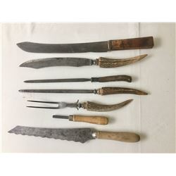 Group of Antique Knives, Etc.