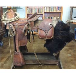 Antique Kids Saddle with Accessories