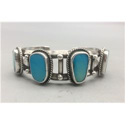 Vintage Four Stone Turquoise Bracelet