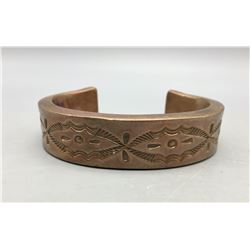 Heavy, Hand Forged Copper Bracelet