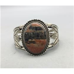 Vintage Bracelet with Petrified Wood Setting