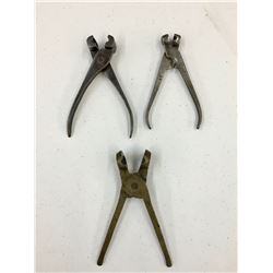 Three Antique Bullet Molds