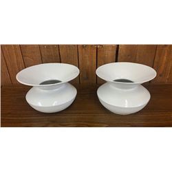 Two Antique Cast Iron Spittoons