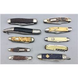 Group of 10 Vintage Pocket Knives