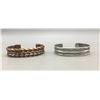 Image 2 : Vintage Copper and Sterling Silver Bracelets