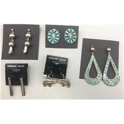 Five Pairs of Earrings