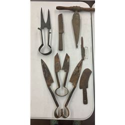 Group of Antique Shears, Etc.