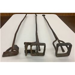 Three Old Branding Irons