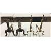 Image 8 : Two Pairs of Antique Andirons
